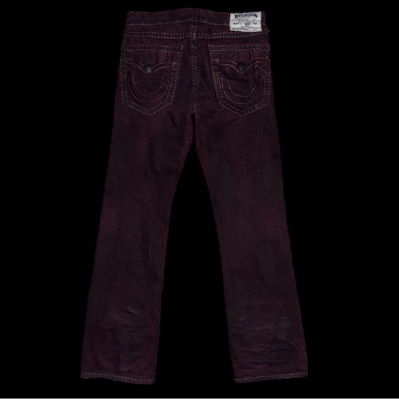 RARE RED TRUE RELIGION FAT STITCH - Picture 2 of 3